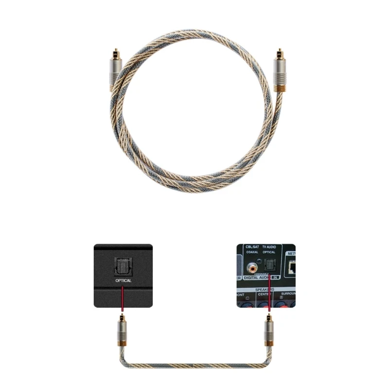 Digital Sound SPDIF Optical Cable Fiber Optical  Cable Male to Male for Home Theater Soundbar  Projector Drop Shipping