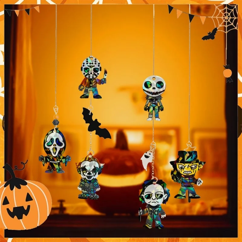 Голографическое украшение сделай сам на Хэллоуин Мультяшные рандомные уличные