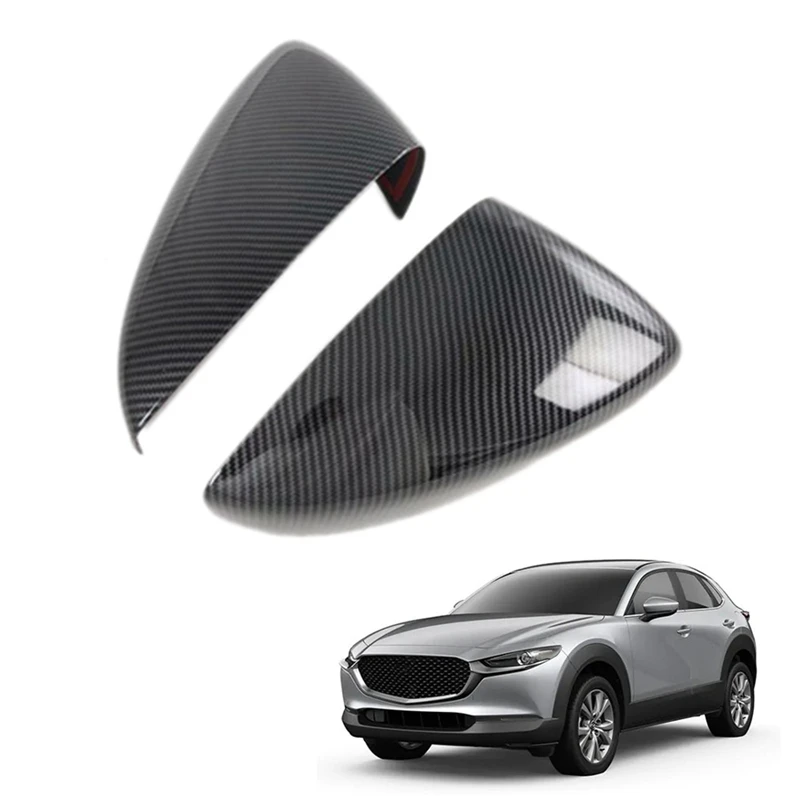 

Автомобильная крышка для бокового зеркала заднего вида из углеродного волокна, отделка боковых зеркал, крышки для Mazda CX-30 CX30 2020-2022