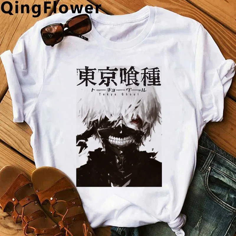 

Токийский Гуль одежда для мужчин harajuku ulzzang kawaii печать 2020 футболка tumblr