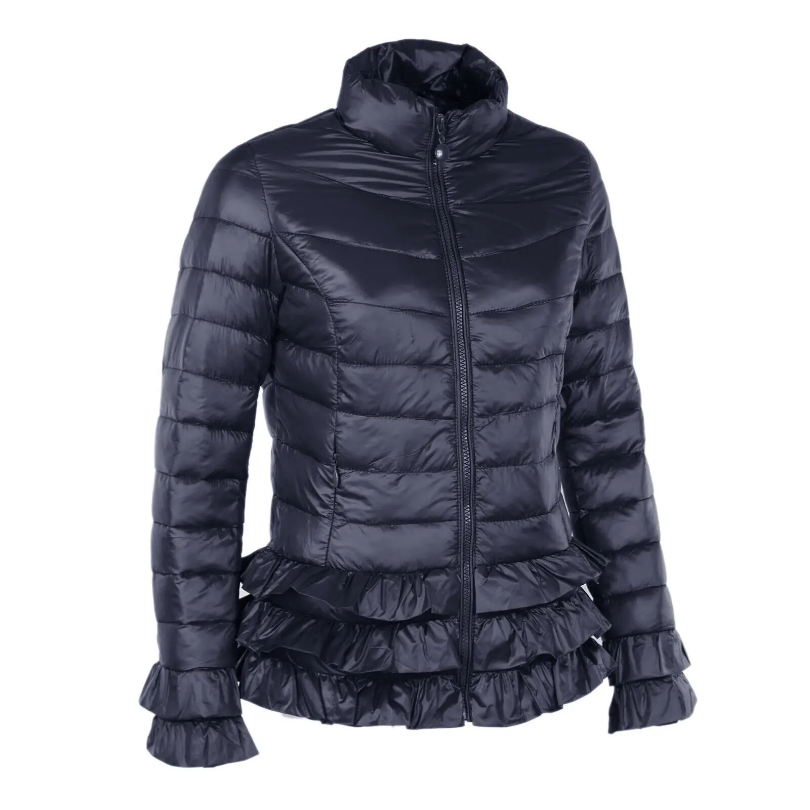 2023 Women Parkas Winter Jacket Coat for Woman Casual Solid Stand Collar Parka Jackets Cotton Coat Slim Fit Streetwear Outwear