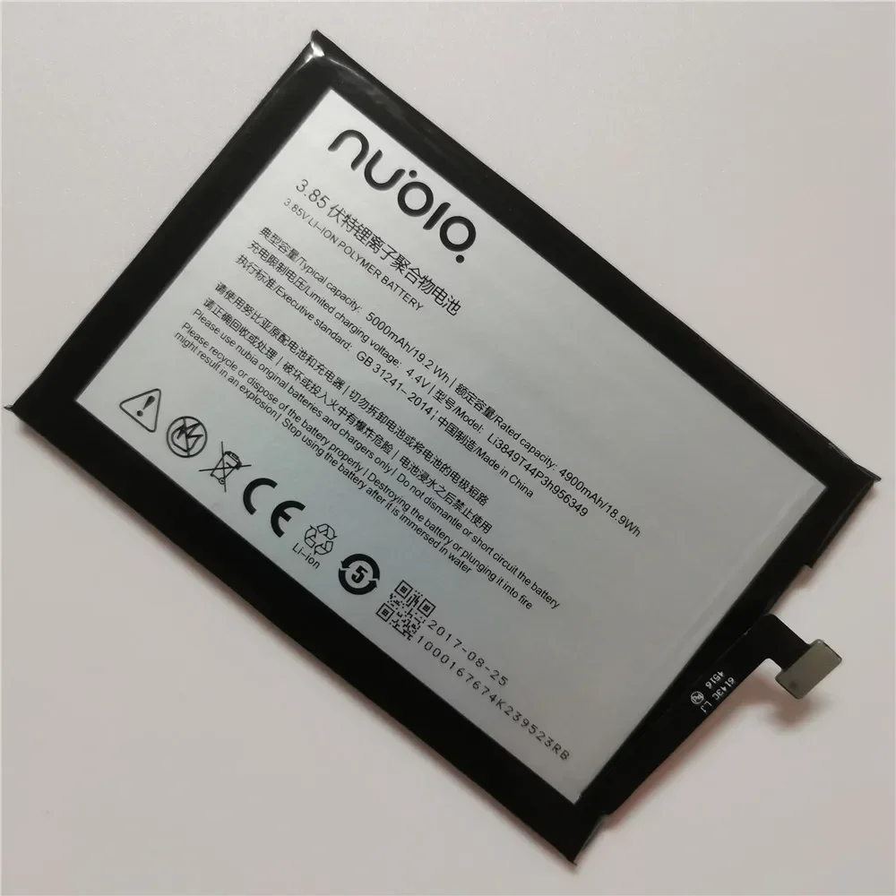 Оригинальный аккумулятор 5000 мАч Li3849T44P6h956349 для ZTE Nubia N1 NX541J батарея сотового