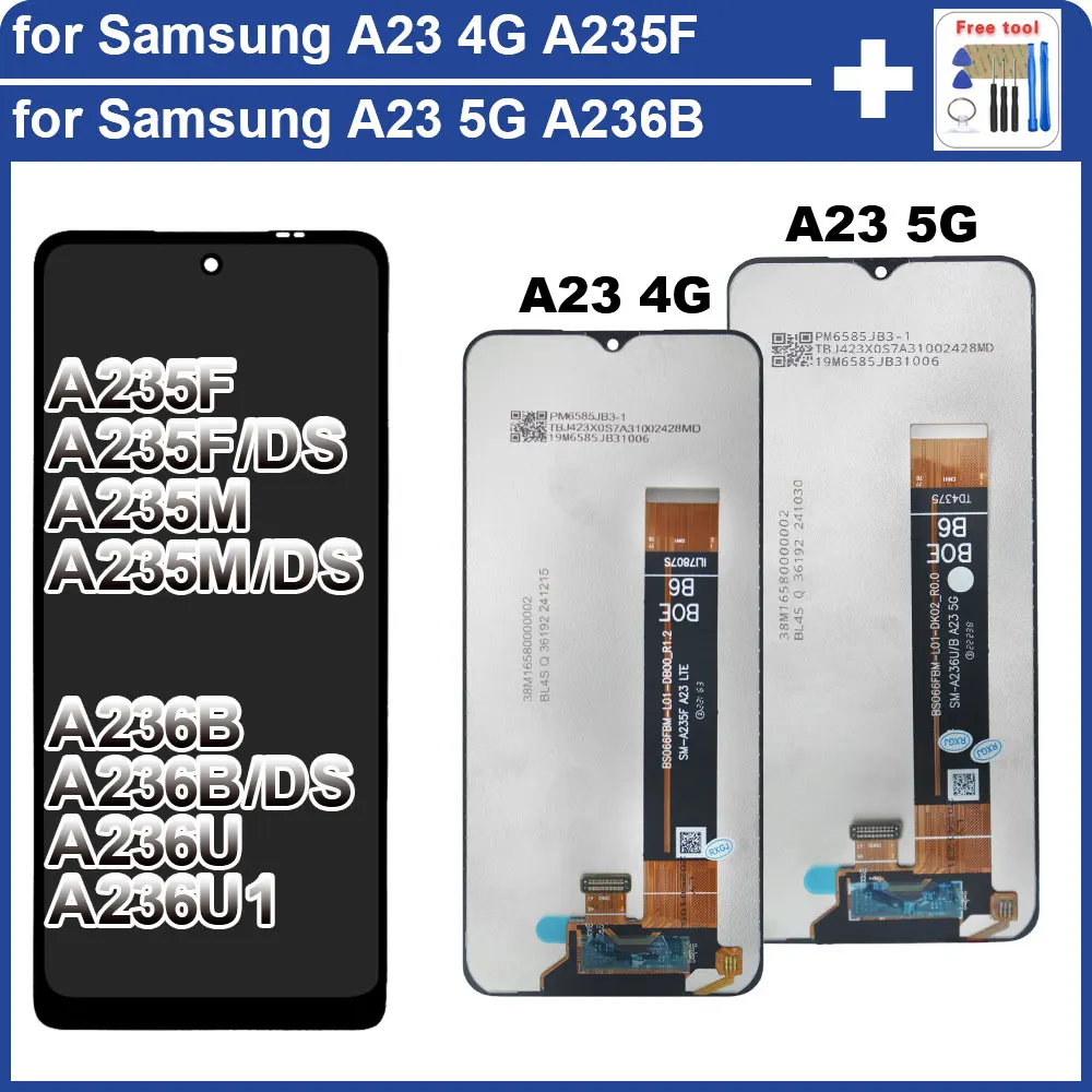 6 6-дюймовый новый ЖК-дисплей для Samsung Galaxy A23 5G A236U сменный преобразователь