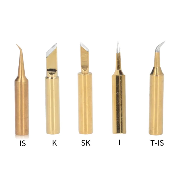 

Elbow Soldering Iron Tip Internal Heating Copper Tip for 900M Series Solder Station Universal Copper Soldering Tip