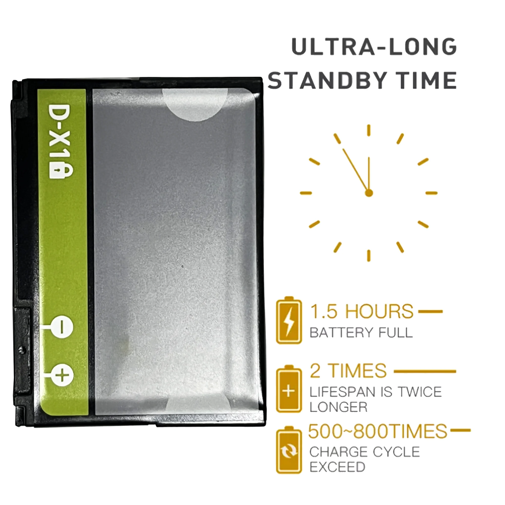 D-X1 Battery For BB BLACKBERRY 9500 9530 8900 9630 9650 9520 DX1 Repair Part Original Capacity Phone Batteries enlarge