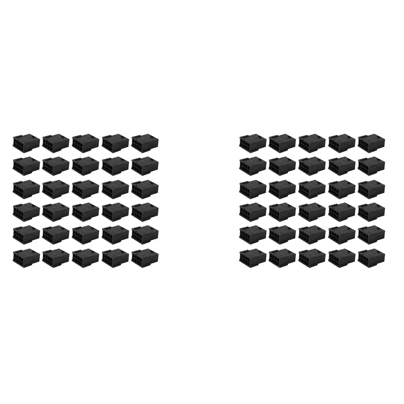 

60 шт. PCI-E 8P Женская Фотографическая карта для ПК ATX графическая карта GPU пластиковый корпус, черный