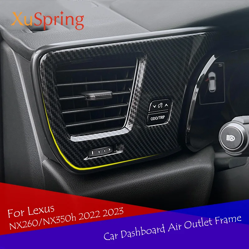 

Car Dashboard Air Outlet Vent Trim Frame Car Sticker Accessories For Lexus NX260/NX350h 2022 2023