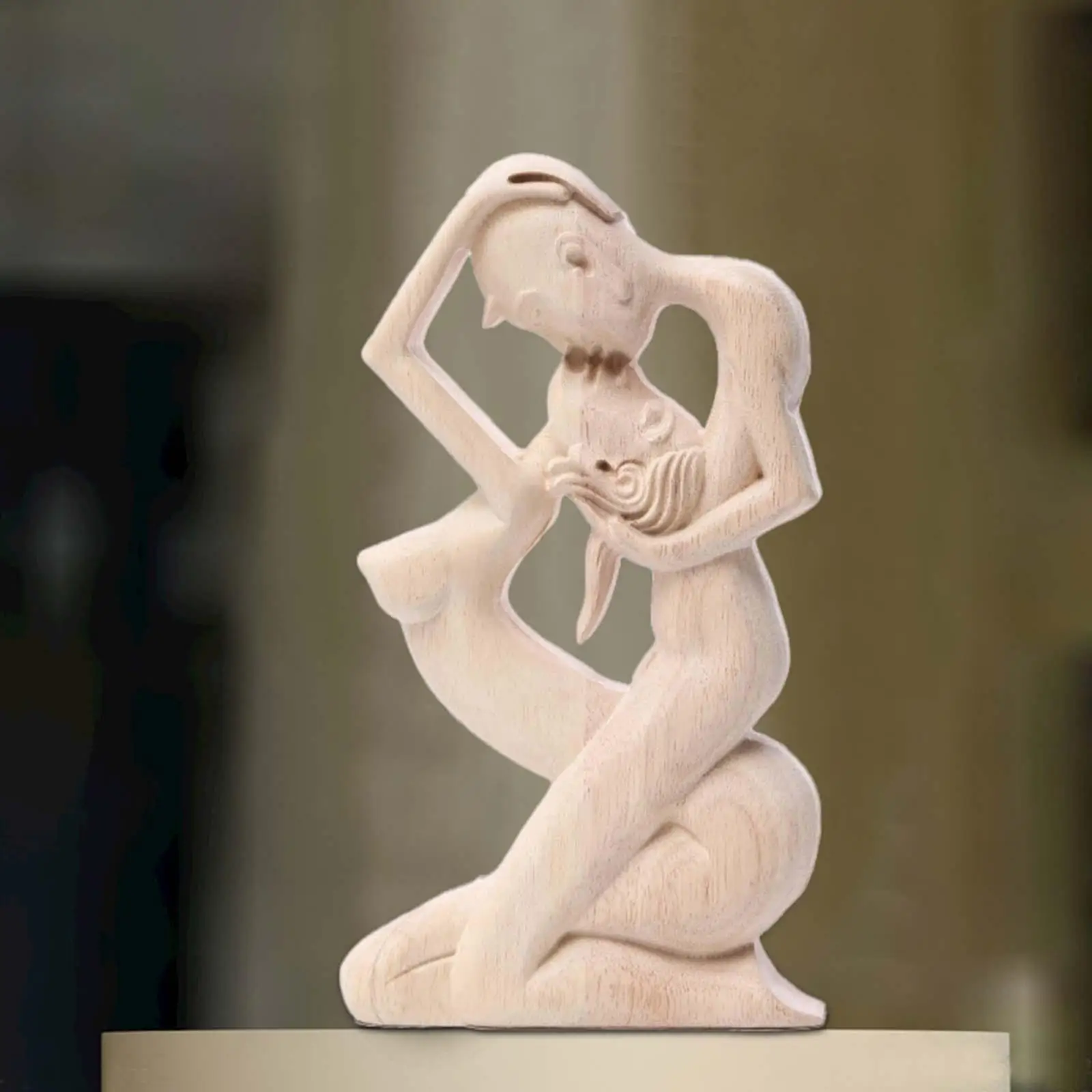 

9-дюймовая деревянная Фигурка «целующиеся пары», бесконечное декоративное искусство