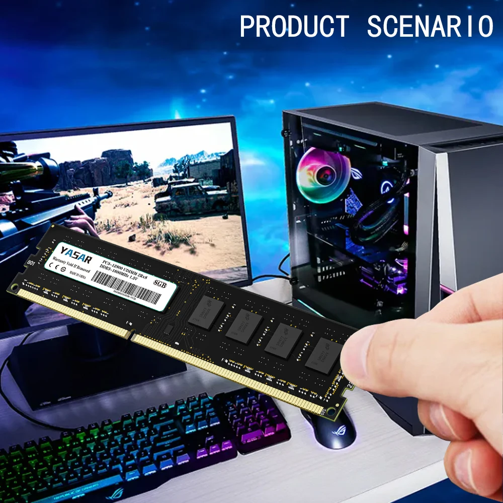 Оперативная память YASAR DDR3 4/8/16 ГБ 1600 МГц