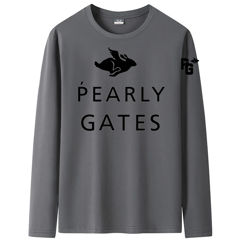 

2022 Solid Color Detail Long Sleeve T-Shirt Cotton Men Spring Casual Tops Pullovers Fashion Slim Basic Tops