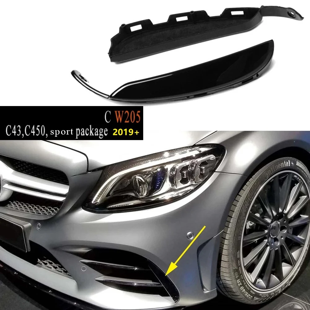 Передний бампер противотуманный фонарь светильник Air Cover Trim для Mercedes-Benz C Class W205 C43