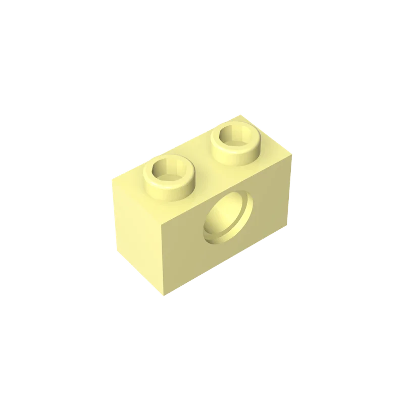 Фото Gobricks 1 шт. MOC Brick 1 x 2 1 отверстия, совместимые с 3700 деталями модели, строительные блоки, детские развивающие игрушки, подарки на день рождения №4