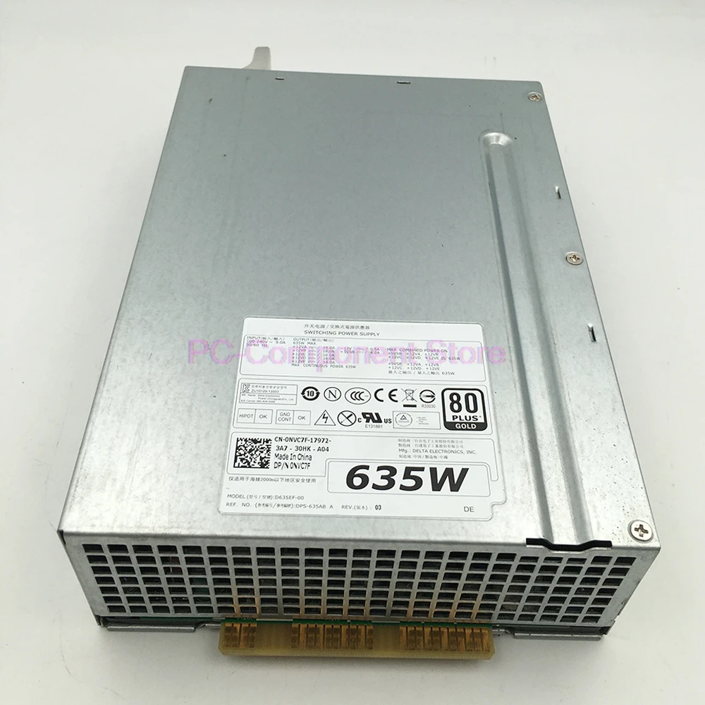 D635EF-00 для Dell T5600 T3600 635W источник питания рабочей станции NVC7F полностью