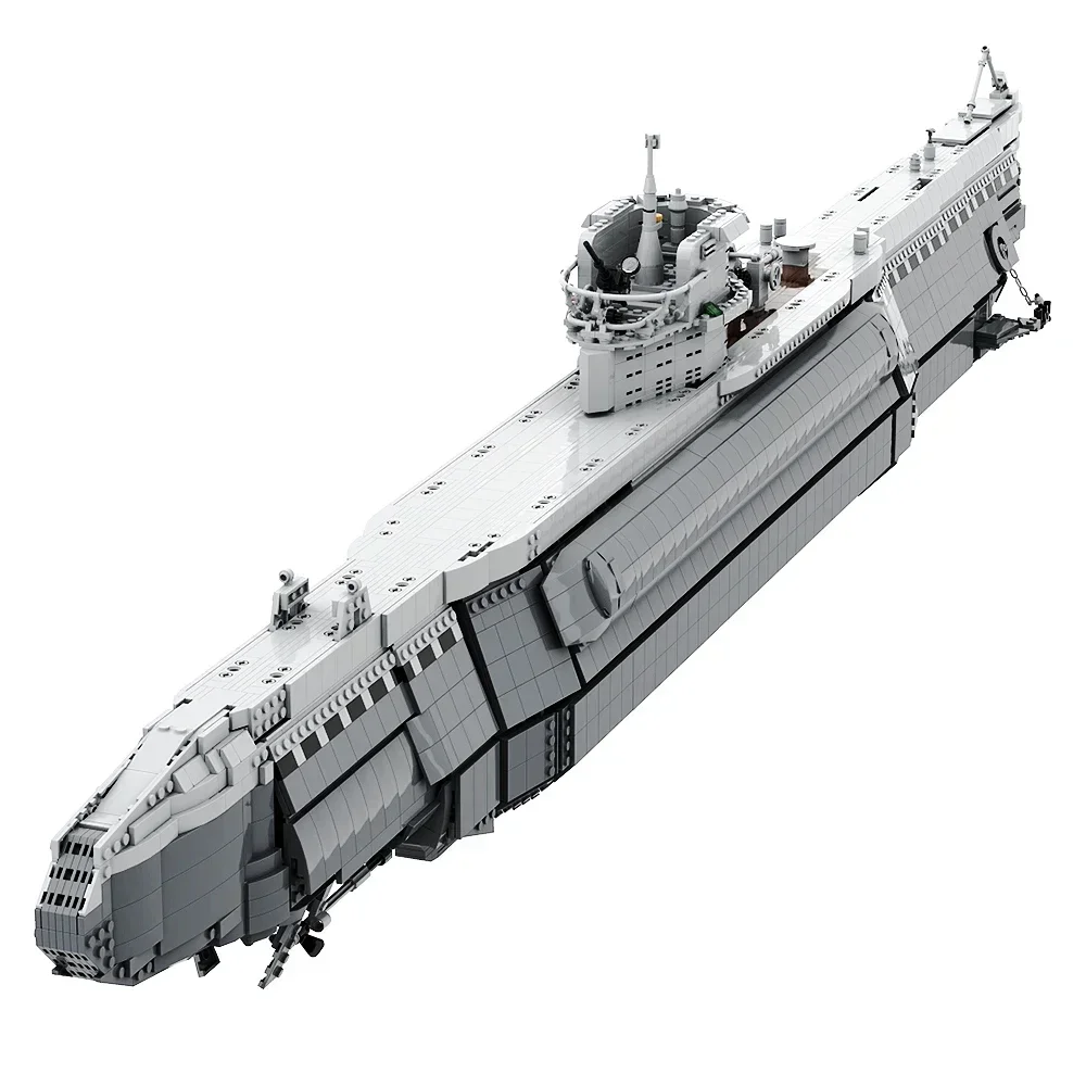 Gobrick MOC Тип VIIB U-лодка модель подводной лодки кирпичи военный боевой корабль