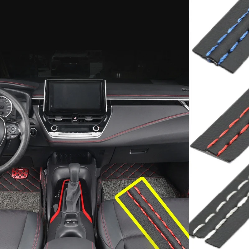 

Universal DIY Flexible Interior Moulding Trim Strips PU Leather Car Accessories Style Decoration Braid Strip Dashboard Sticker
