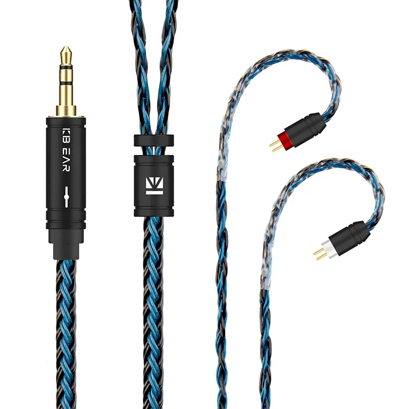 Фото KBEAR ST16 Plus кристаллический 16 ядер 2 м длинный обновленный кабель 2Pin/QDC/MMCX/TFZ наушники-коннектор для KZ ZSN PRO наушники HIFI гарнитура №2