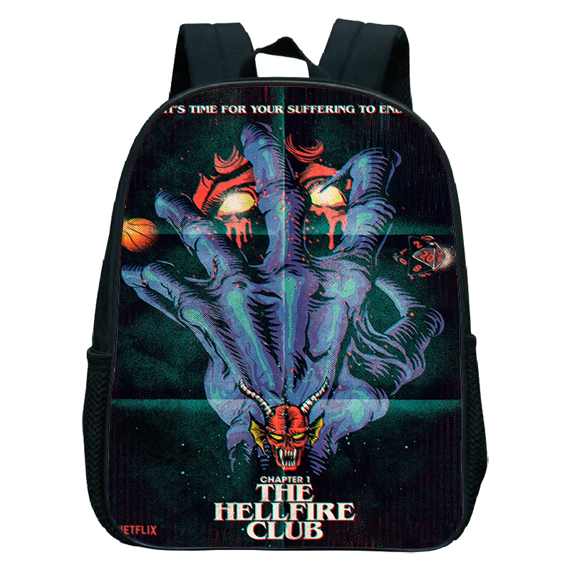 

2022 Anime The Hellfire Club Printed Backpack Kids Kindergarten Bookbag Children Primary Backpacks Boys Girls Cartoon Schoolbags