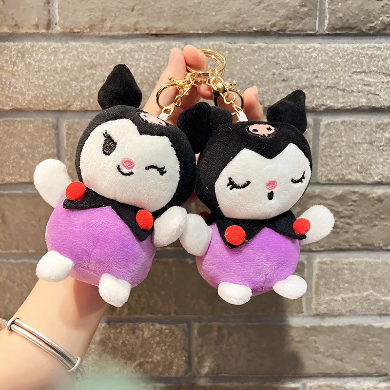 

Sanrio Kawaii плюшевый брелок для ключей куроми студенческий мультяшный рюкзак с орнаментом Подвеска для детей Аниме кукла игрушка милые подарки...