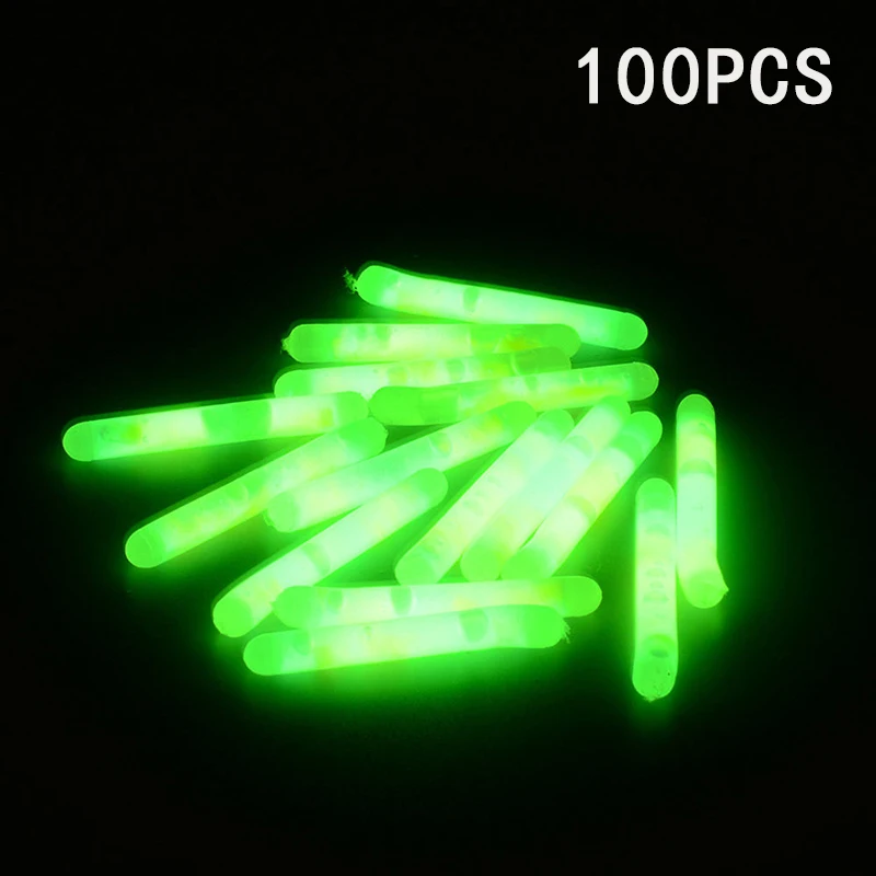 

Night 2.9mm/4.5mm 100pcs Fluorescent Fishing gear Fishing Light Sticks Luminous Float Glow Stick 2018 High quality