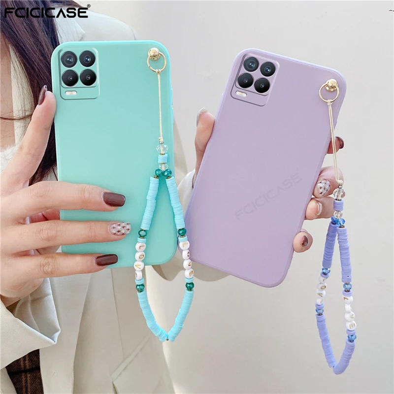 Korea Pearl браслет-цепочка с бусинами для OPPO Realme 8 Pro 8i C21 C21Y C15 GT Neo2 Narzo 50A 50i 30A 30