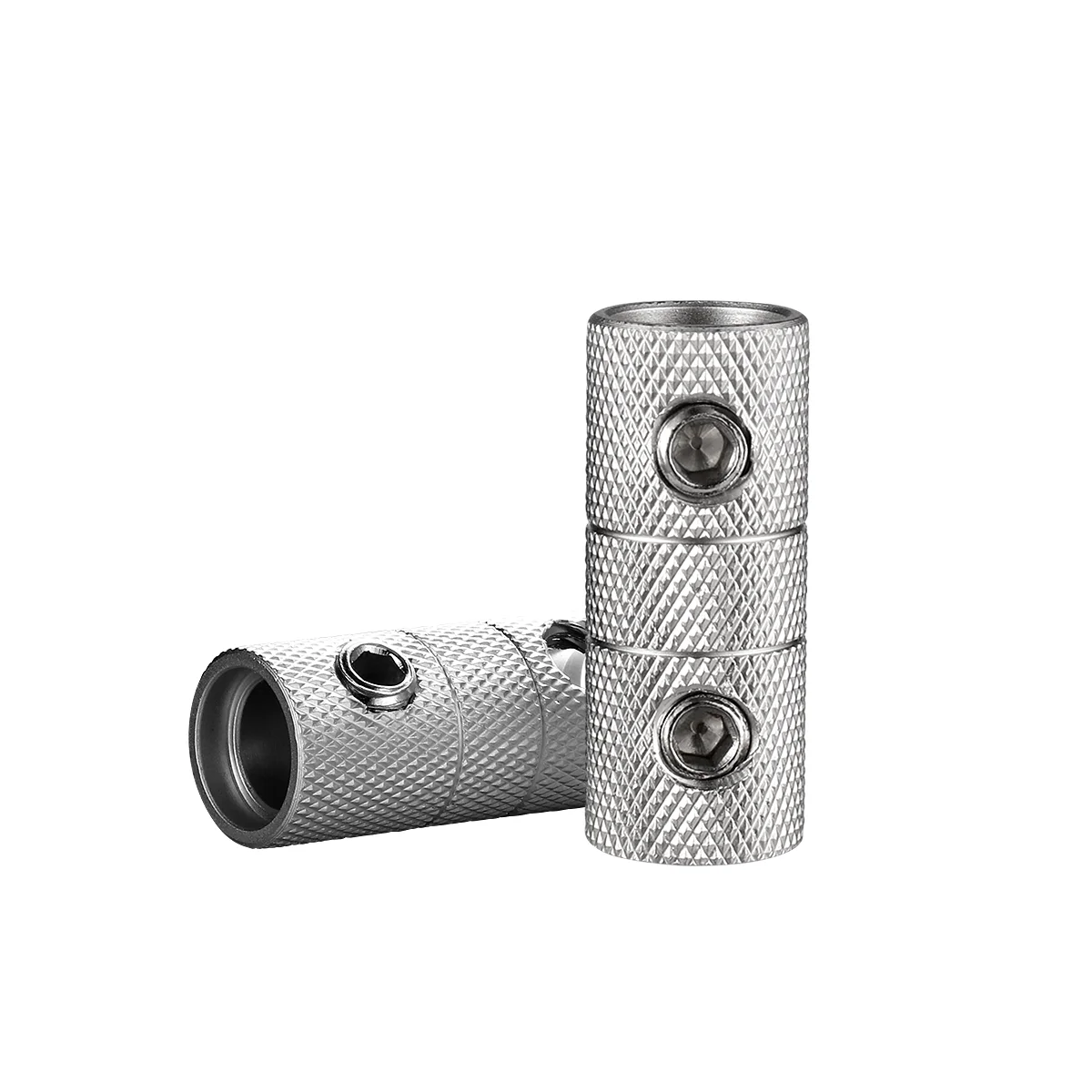 

2 PCS Splice Connectors Sand-plated Nickel 4 Gauges Brass Wire Coupler Wire Couplers Terminal Connectors for Audio