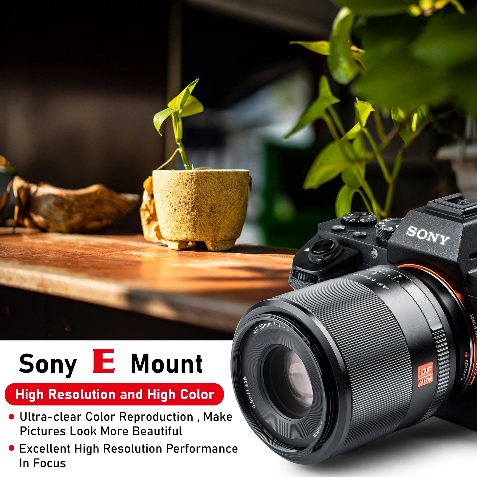 Viltrox 50 мм F1.8 AF Автофокус Полнокадровый объектив Прайм большая апертура