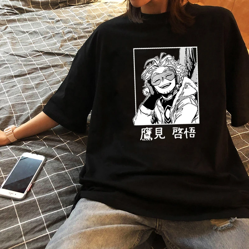 Топы унисекс в стиле аниме женская футболка оверсайз Моя геройская Академия