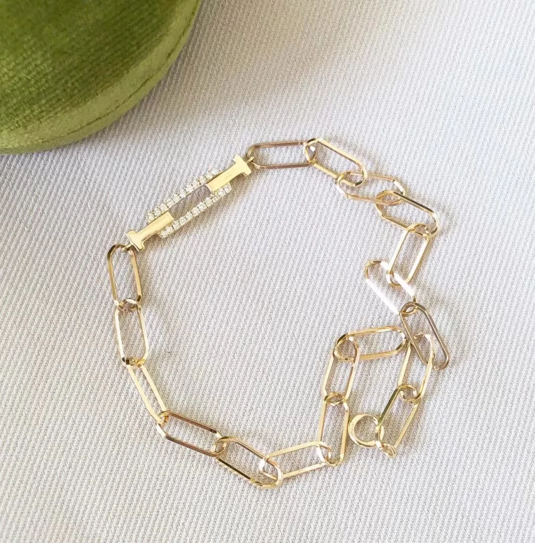 Natural Diamond Bracelet 18k gold true pure Solid Yellow Gold lady wedding jewelry(AU750)women irregular square bracelet wedding