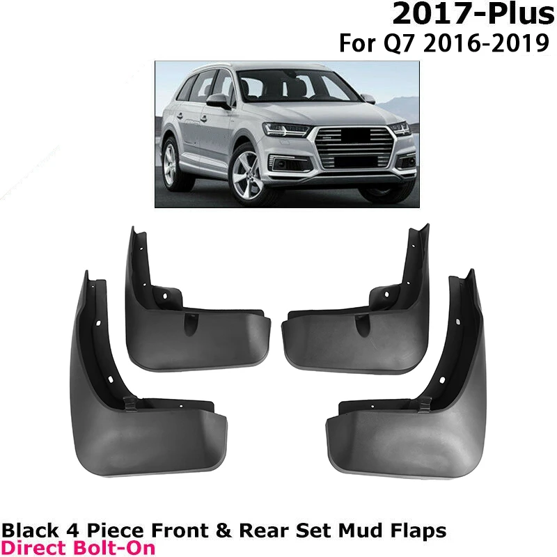 

Splash Guards For- Q7 4Pcs Front Rear Mud Flaps Mudguards Fender Car Accessories