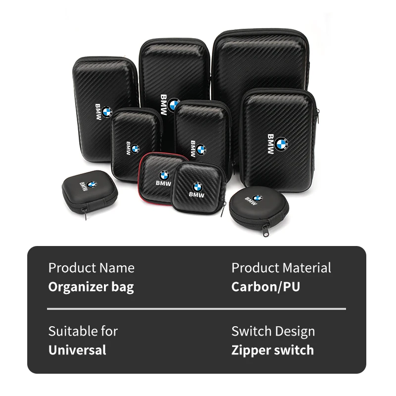 Сумка для хранения электроники с логотипом автомобиля EVA USB-карта наушников