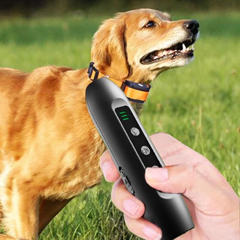 

Dog Repeller No Dog Noise Anti Barking Device Ultrasonic Dog Bark Deterrent Devices Training 3 Modes Rechargeable LED Ultrasonic