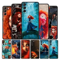 case cover for samsung galaxy note 10 20 8 9 10 ultra m23 m31 m31s m32 m33 m51 5g style cell capa soft disney merida princess