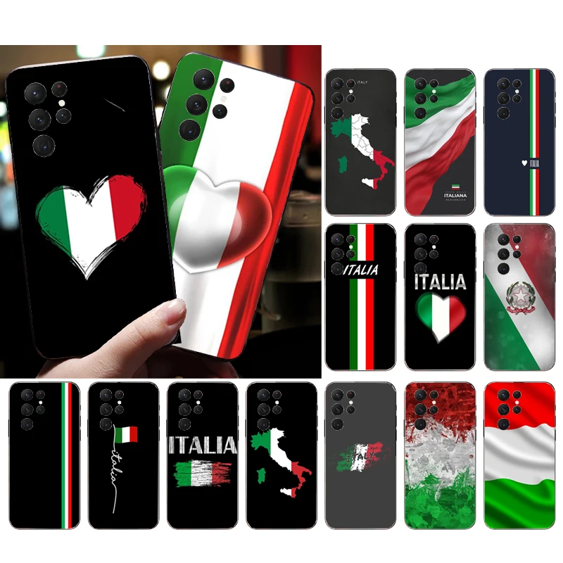 

Italy Flag Phone Case for Samsung S23 S22 S21 S20 Ultra S20 S22 S21 S10E S20FE Note 10Plus Note20 Ultra