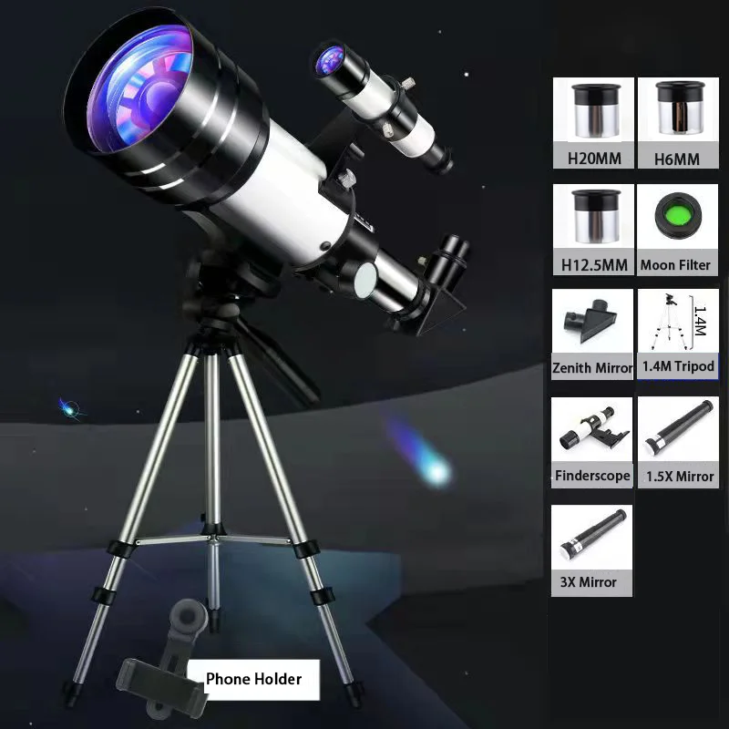 Профессиональный астрономический телескоп для съемки фотографий 145 см