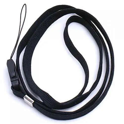 16 inch lanyard neck strapcord phone charm strap for mp3 mp4 cell phone camera usb flash drive id card black accessories free global shipping