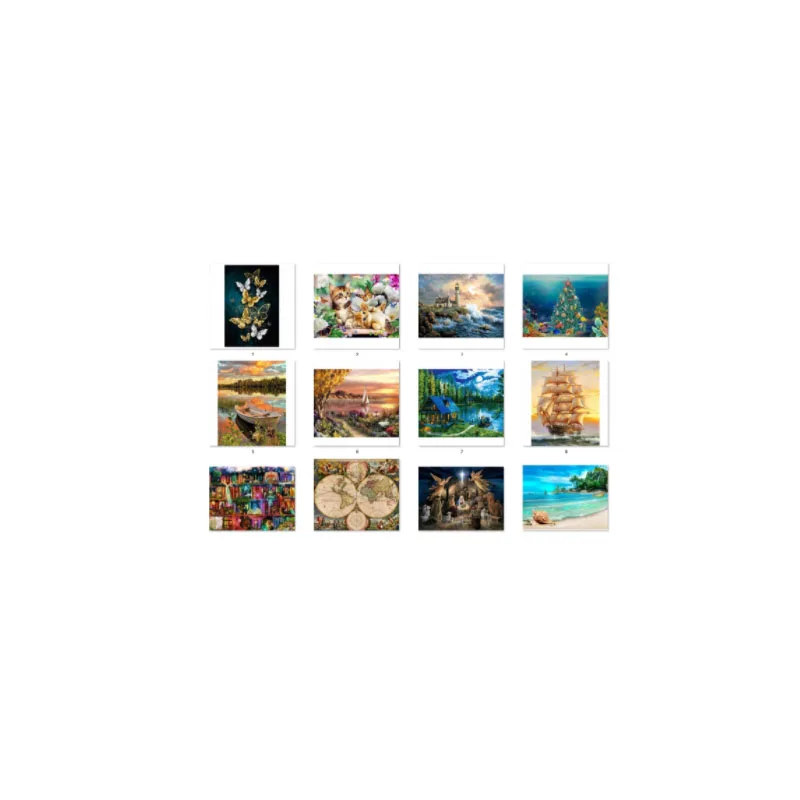 

Full Cross Stitch DIY Embroidery Kits Handmade Cotton Thread Needlework Cross stitch fabric 14CT/22CT/25CT/28CT Scenery 42