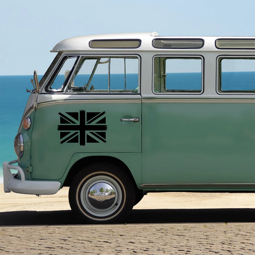 Юнион Джек потертая наклейка большая для каравана дом на колесах грузовик