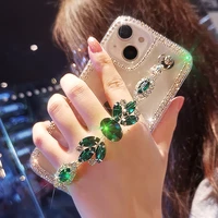 for iphone 13 11 crystal gemstone bracelet protective case cover for iphone 13 12 11 pro max with diamond case mobile phone case
