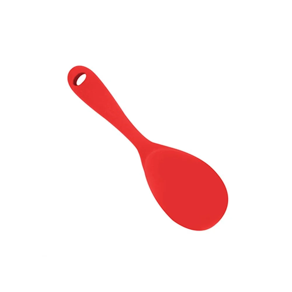 

Serving Spoon in Silicone 22,5 cm Red.