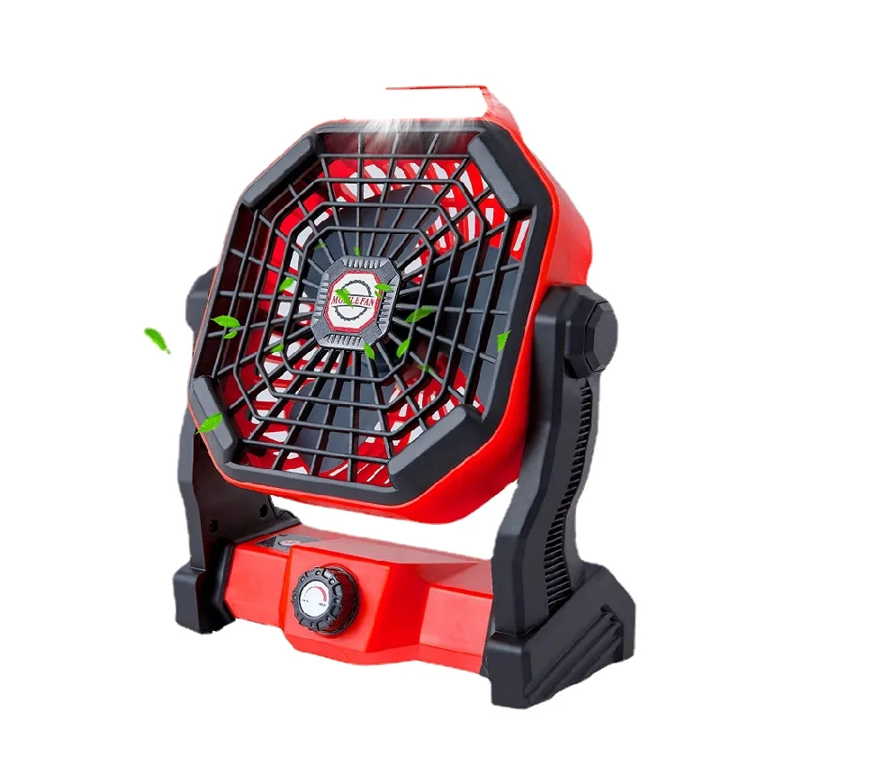 

Rechargeable Enhanced Airflow Tent Light Fan USB Powered Camping Accessories Solar Travel Hiking Camping Fan