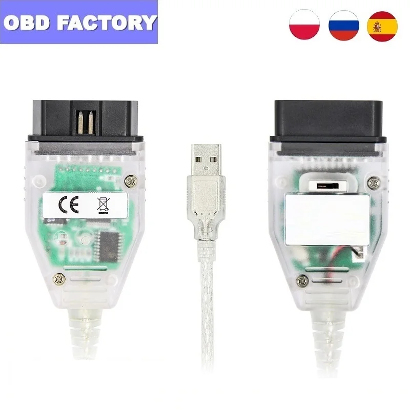 Высококачественный K + CAN FTDI FT232RL для BMW OBD2 сканер DCAN FT232RQ с переключателем
