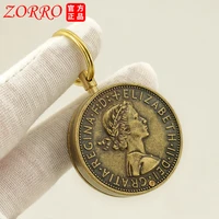 zorro kerosene lighter small jewelry pendant is light and compact easy to carry retro grinding wheel head creative lighters