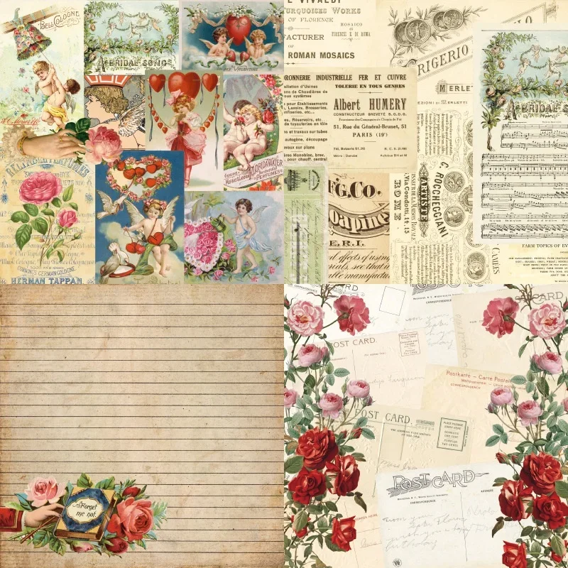 24 листа бумажная подставка для карточки 6x6 дюймов