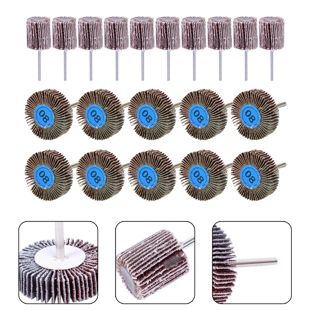 

Flap Wheel Wheel Sanding Disc Contour Work Sandpaper Rotary Tool 20Pc 32mm/25mm Aluminum Oxide Grinding Buffing