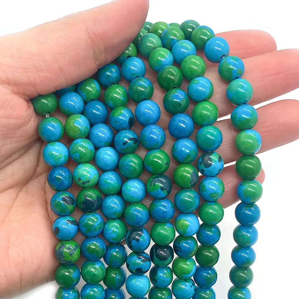 

Natural Stone Bead Phoenix Stone Quartz Charm Round Loose Beads for Jewelry Making Needlework Bracelet DIY 6/8/10 MM Accessories