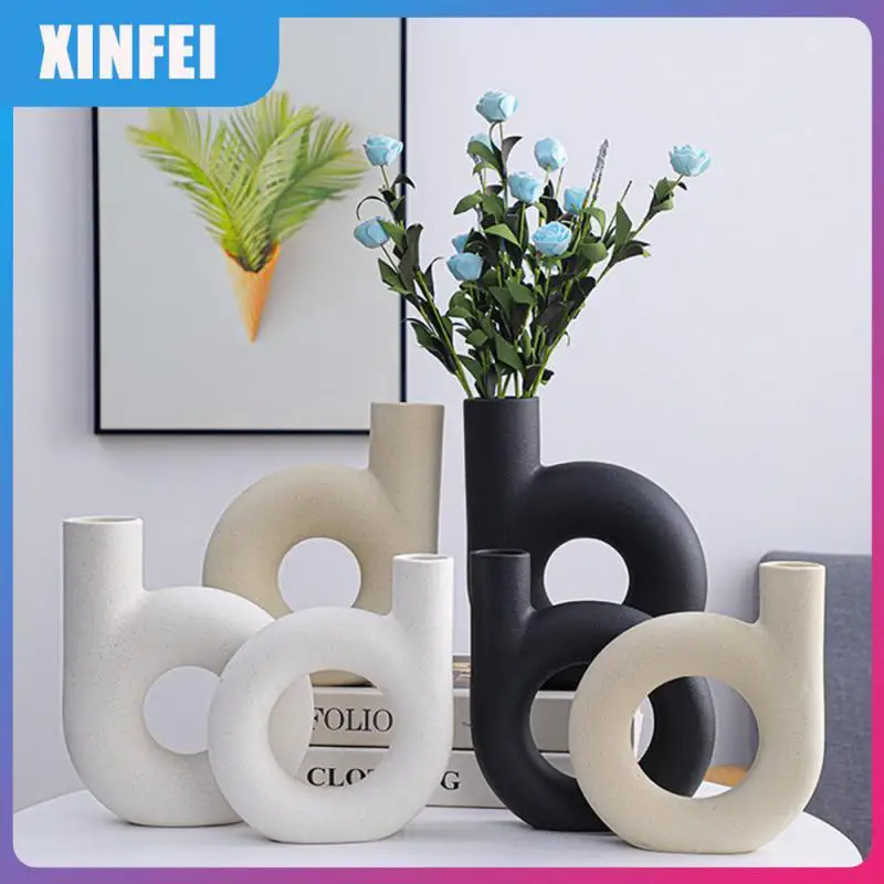 

Fine Ceramics Floral Decoration Designed With Unique Home Decor Handmade Ceramic Vases Ins Style Modern Appearance Modern Vase