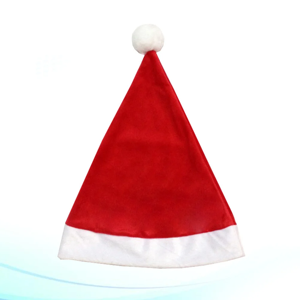 

Hat Santa Christmas Hats Xmasholiday Claus Adult Adults Funny Red Plush Family Cap Menswoven Non Small Longheadwear Kids Lining