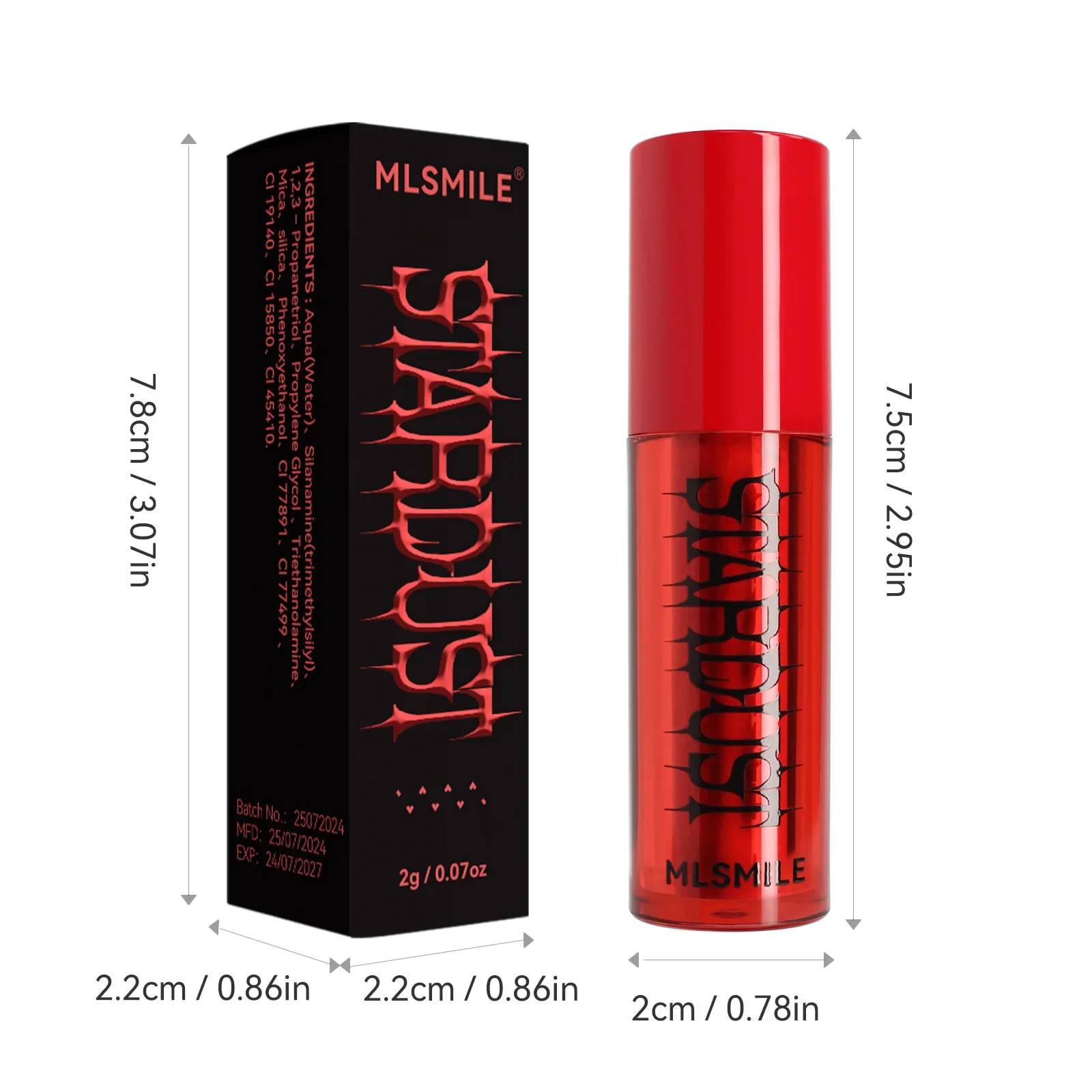 Перламутровая глазурованная губная помада MLSMILE для Хэллоуина вампирская