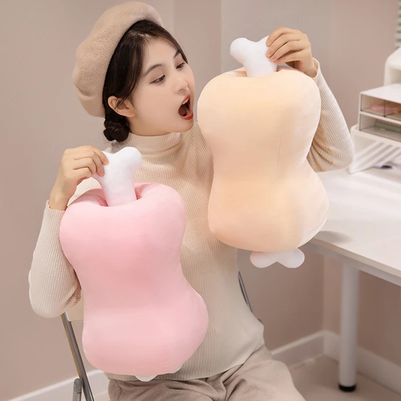 Плюшевая подушка Flesh Bone съемная зимняя теплая ручка креативный дизайн милое