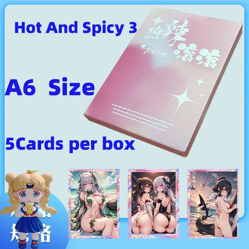 Новая карта размера Goddess A6 Hot And Spicy 3 Hobby Waifu Board Бикини Летний костюм Коллекционная